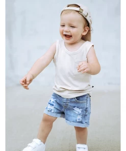 Little Bipsy Shell Ribbed Pocket Tank Top Tee 11 Little Bipsy Shell Ribbed Pocket Tank Top Tee