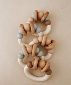 Pretty Please Teethers Mahogany Rose Orbit Teething Ring Rattle Toy 7 Pretty Please Teethers Mahogany Rose Orbit Teething Ring Rattle Toy