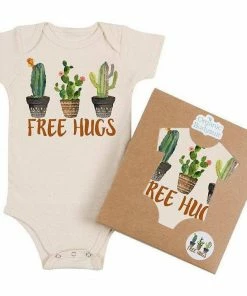 Morado Design Free Hugs Cactus Onesie