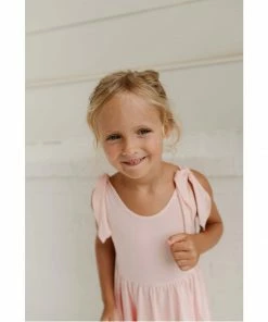 Lia + Lou Pink Twirly Tie Dress Dresses