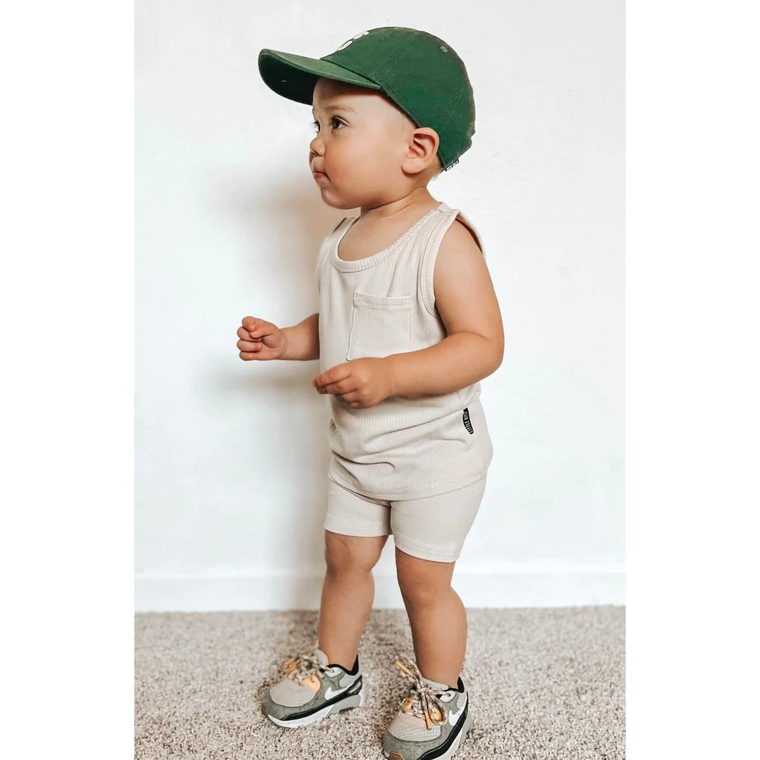 Little Bipsy Shell Ribbed Pocket Tank Top Tee 6 Little Bipsy Shell Ribbed Pocket Tank Top Tee