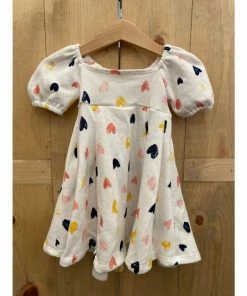 Lia + Lou Hearts Puff Sleeve Dress Dresses