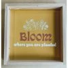 Emrose Decor Mustard Bloom Where You Are Wooden Sign