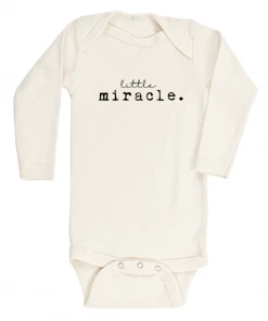 Tenth + Pine Bodysuits Little Miracle Natural Organic Long Sleeve Onesie