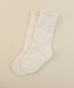 Olivia J Textured Bunny Cream Socks