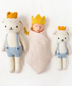 Cuddle And Kind Sebastian The Lamb Knit Handcrafted Regular Doll Dolls + Plushies