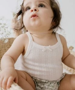 Jamie Kay Natural Organic Cotton Pointelle Bodysuit