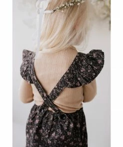 Jamie Kay Peony Floral Organic Cotton Pincord Lucy Romper