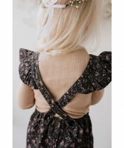 Jamie Kay Peony Floral Organic Cotton Pincord Lucy Romper