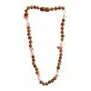 Sweet Tree Amber Amber + Rose Quartz Necklace 15" Jewelry
