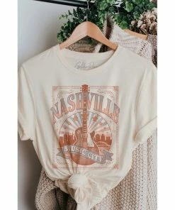 J+j Graphic Tees Nashville Cream Tee