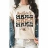 J+j Graphic Tees Football Mama Cream Tee