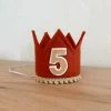 Cutest Little Party # 5 Copper Felt + Toast Pom Trim + Toast/white Crown