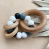 Bannor Toys Storm Wooden Ring Silicone Teether