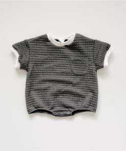 Orcas Lucille Charcoal Sweatshirt Romper