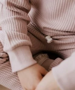 Jamie Kay Dusky Rose Organic Cotton Waffle Oliver Pants