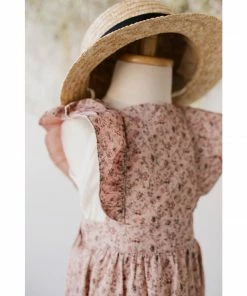 Jamie Kay Amelie Floral Organic Cotton Pincord Ruby Romper Overalls + Rompers