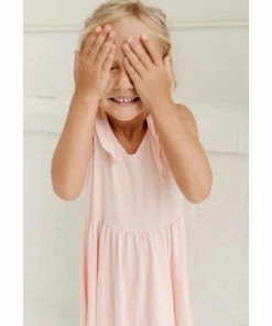 Lia + Lou Pink Twirly Tie Dress Dresses