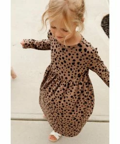 Lia + Lou Dresses Leopard Long Sleeve Dress