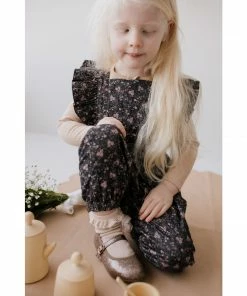 Jamie Kay Peony Floral Organic Cotton Pincord Lucy Romper