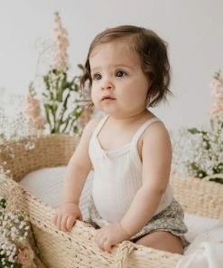 Jamie Kay Natural Organic Cotton Pointelle Bodysuit