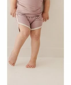 Joss + J Tops Cora + Cream Ribbed Bamboo Striped Tee