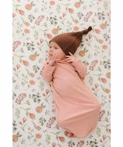 Joss + J Whimsical Dancing Blooms Muslin Crib Sheet