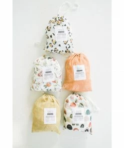 Joss + J Whimsical Dancing Blooms Muslin Crib Sheet