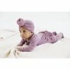 Joss + J Lilac Bamboo Ruffle Zip Sleeper