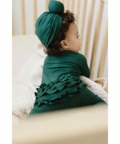 Joss + J Emerald Green Knotted Turban Hat Headwear