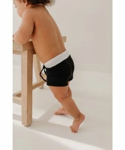 Joss + J Midnight Black Euro Shorts Swim Trunks