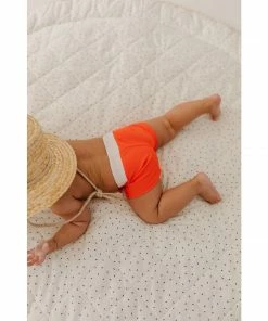 Joss + J Salty Orange Euro Shorts Swim Trunks