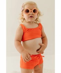 Joss + J Salty Orange Swim Shorts