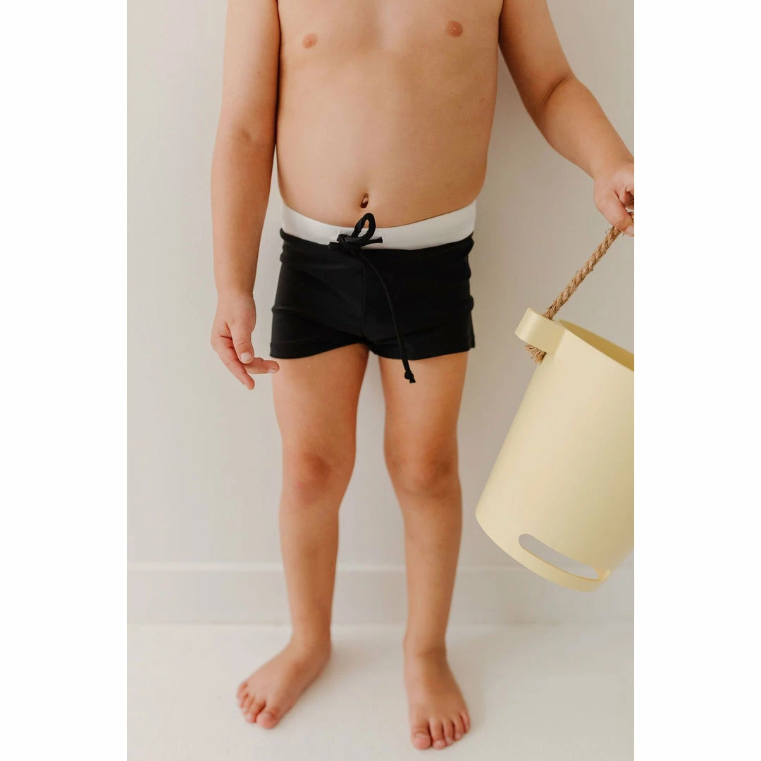 Joss + J Midnight Black Euro Shorts Swim Trunks 3 Joss + J Midnight Black Euro Shorts Swim Trunks