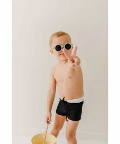 Joss + J Midnight Black Euro Shorts Swim Trunks 18 Joss + J Midnight Black Euro Shorts Swim Trunks