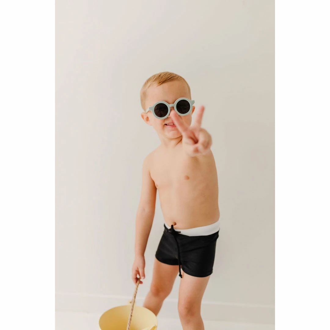 Joss + J Midnight Black Euro Shorts Swim Trunks 10 Joss + J Midnight Black Euro Shorts Swim Trunks