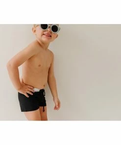 Joss + J Midnight Black Euro Shorts Swim Trunks 19 Joss + J Midnight Black Euro Shorts Swim Trunks