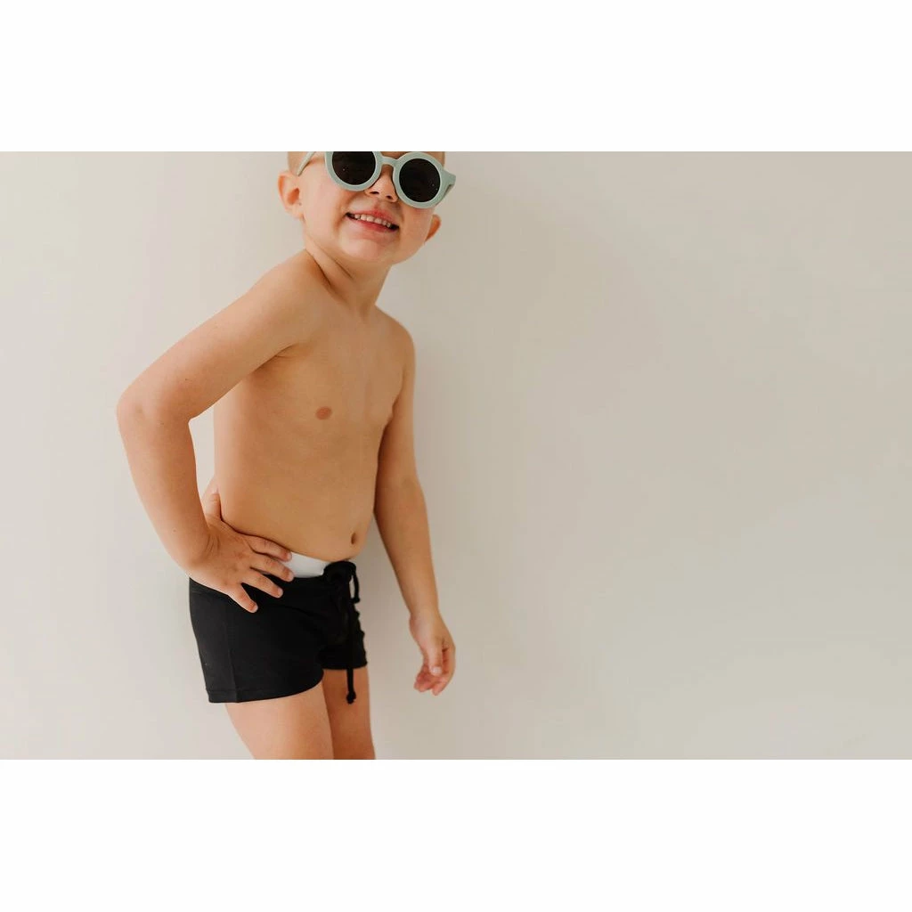 Joss + J Midnight Black Euro Shorts Swim Trunks 11 Joss + J Midnight Black Euro Shorts Swim Trunks