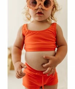 Joss + J Salty Orange Swim Shorts