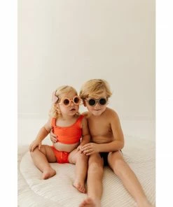 Joss + J Salty Orange Tankini Swim Top