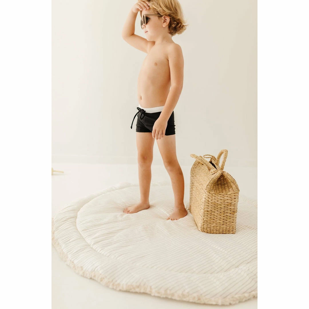 Joss + J Midnight Black Euro Shorts Swim Trunks 6 Joss + J Midnight Black Euro Shorts Swim Trunks