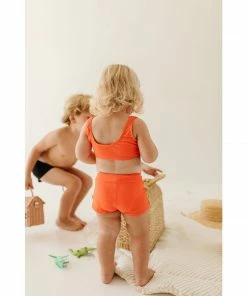 Joss + J Salty Orange Swim Shorts