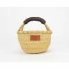 Heddle + Lamm Kandiga Mini Bolga Basket + Dark Brown Handle Baskets