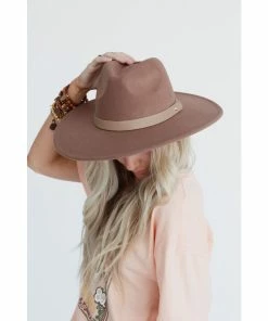 J+j Hats + Beanies Khaki Venice Wide Brim Hat