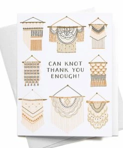 Onderkast Can Knot Thank You Enough Greeting Card Party Time