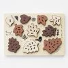 Wee Gallery Count To 10 Leaves Wooden Puzzle Tray