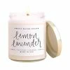 Sweet Water Decor Lemon + Lavender Soy Candle