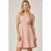 J+j Dresses Mauve Tie Back Babydoll Dress