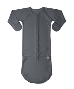 Goumi Kids Preemie + Newborn Midnight Thermal Bamboo Gown 7 Goumi Kids Preemie + Newborn Midnight Thermal Bamboo Gown