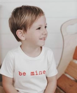 Tenth + Pine Be Mine Red + Natural Organic Tee Tops